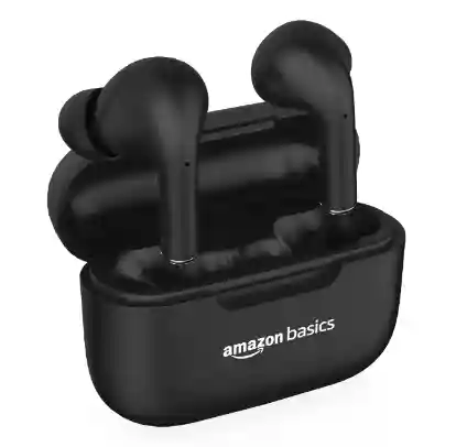  Amazon Basics TWS in-Ear Earbuds (S19) with Fast Charging up to 50 Hours of Playtime | Dual 10mm Driver | IPX4 Water-Resistance |